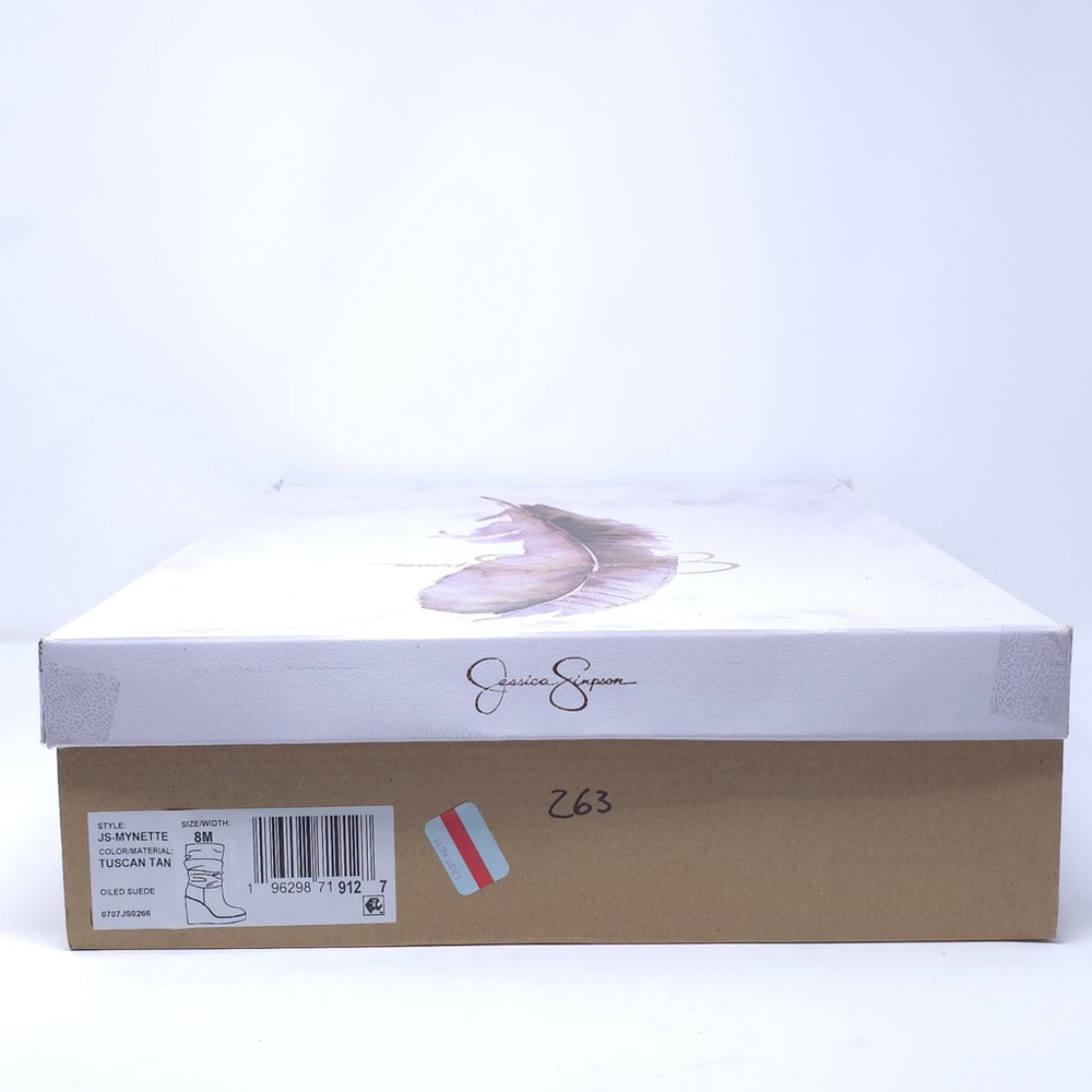 Jessica Simpson Mynette Slouch Wedge Bootie, Tuscan Tan, 8M - Picture 12 of 12